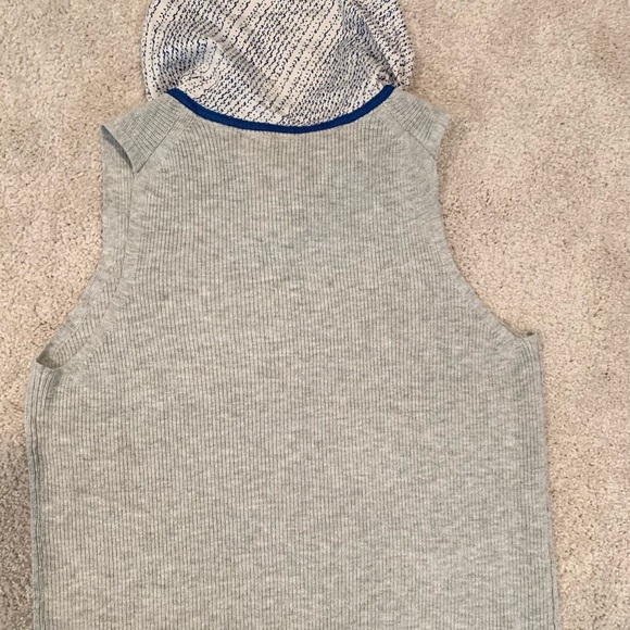 Anthropologie Moth sleeveless SP knit top with scarf “built” in. - Picture 6 of 10